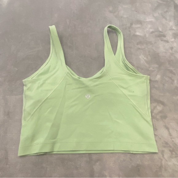 Lululemon Align Tank Top Nulu Fabric Green 4521 - Picture 3 of 6